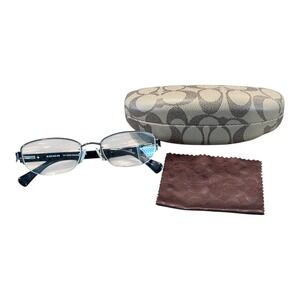 Coach‎ HC 5059 Kacey Eyeglasses Frames Dark Silver Black with Case & Cloth
